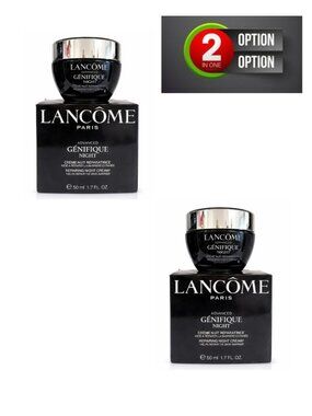 2X Lancome Advanced Genifique Repairing Night Cream 1.69 oz New And Sealed.